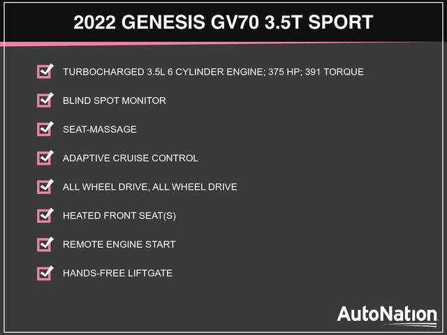 2022 Genesis GV70 3.5T Sport AWD photo