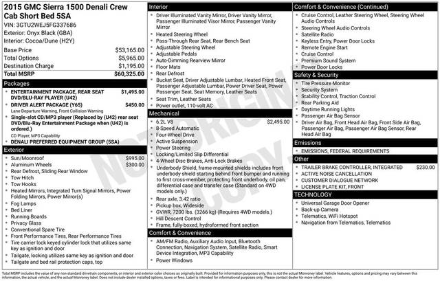 2015 GMC Sierra 1500 Denali 4WD photo