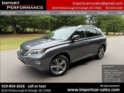 2015 Lexus RX  AWD photo