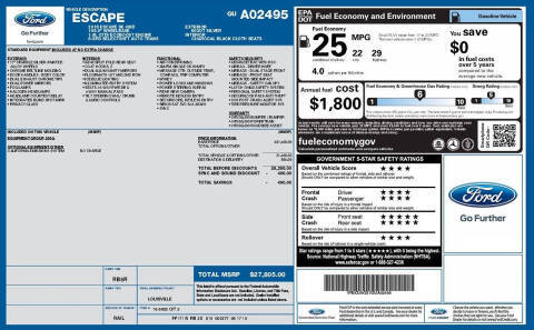 2016 Ford Escape SE 4WD photo