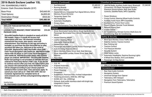 2016 Buick Enclave Leather FWD photo