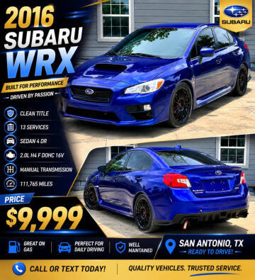2016 Subaru WRX AWD photo