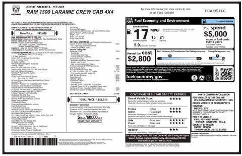 2016 Ram 1500 Laramie 4WD photo