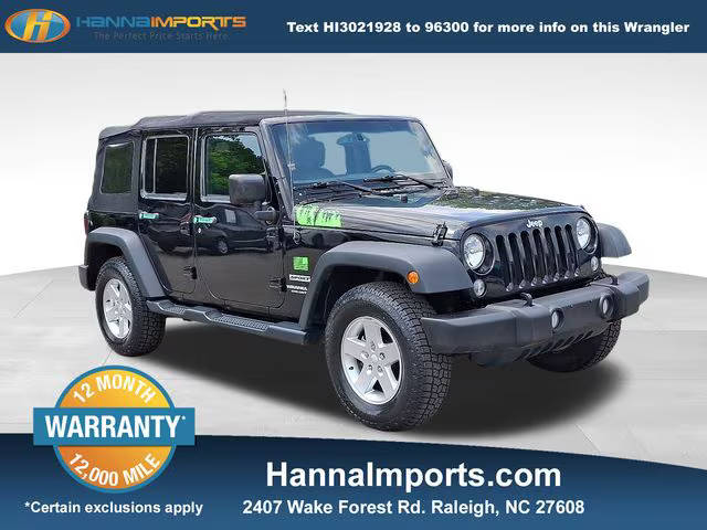 2016 Jeep Wrangler Unlimited Sport 4WD photo
