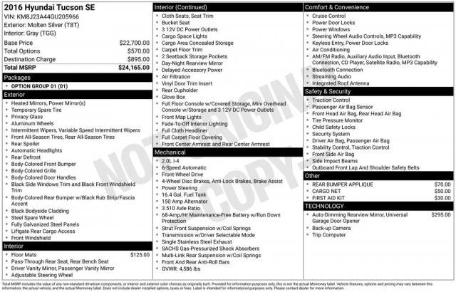 2016 Hyundai Tucson SE FWD photo