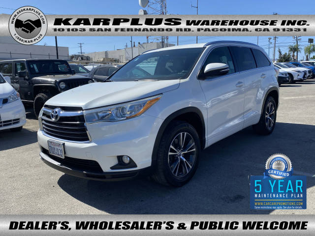 2016 Toyota Highlander XLE FWD photo
