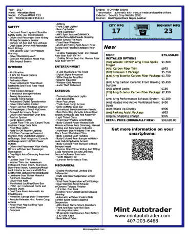 2017 Mercedes-Benz C-Class AMG C 63 S RWD photo