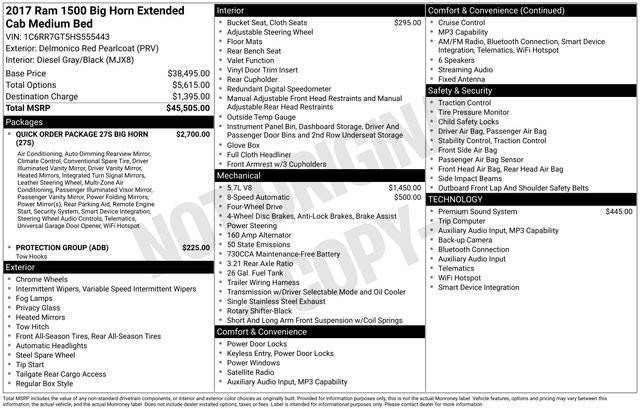 2017 Ram 1500 Big Horn 4WD photo
