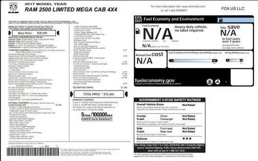 2017 Ram 2500 Limited 4WD photo