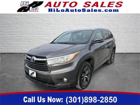 2016 Toyota Highlander XLE FWD photo