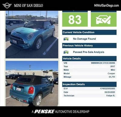 2017 MINI Cooper Convertible Cooper S FWD photo