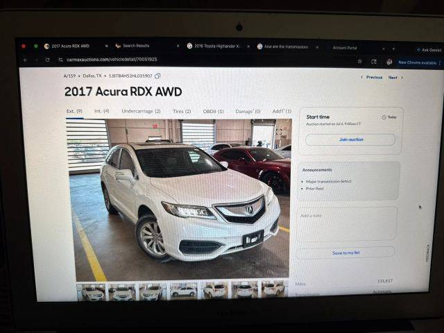 2017 Acura RDX w/Technology/AcuraWatch Plus Pkg AWD photo