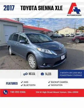 2017 Toyota Sienna XLE AWD photo
