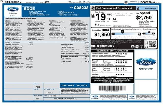 2017 Ford Edge Titanium AWD photo