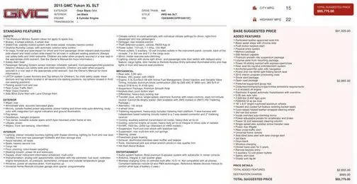 2015 GMC Yukon XL SLT 4WD photo