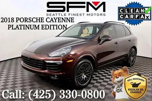 2018 Porsche Cayenne Platinum Edition AWD photo