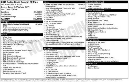 2018 Dodge Grand Caravan SE Plus FWD photo