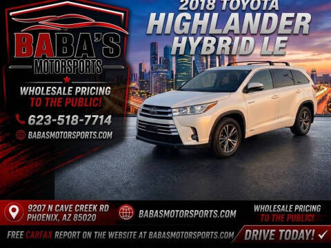 2018 Toyota Highlander Hybrid LE AWD photo