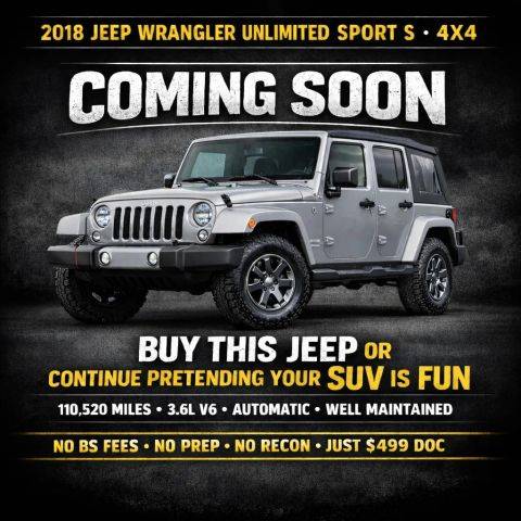 2018 Jeep Wrangler Unlimited Sport S 4WD photo