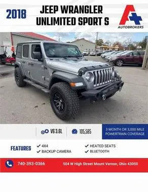 2018 Jeep Wrangler Unlimited Sport S 4WD photo